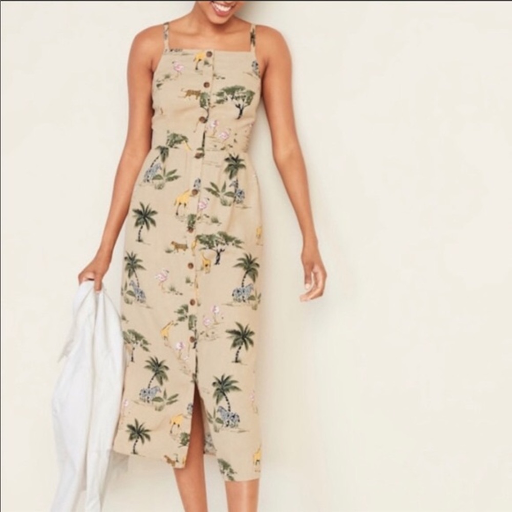 Old navy safari print dress